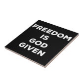 自由は神与えだ タイル (側面)