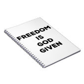 自由は神与えだ ノートブック (右側)