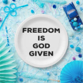 自由は神与えだ ペーパープレート (パーティー)