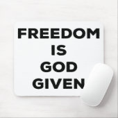 自由は神与えだ マウスパッド (マウス)