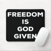 自由は神与えだ マウスパッド (マウス)