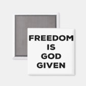 自由は神与えだ マグネット (正面/裏面)