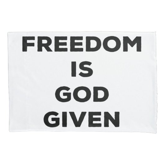 自由は神与えだ 枕カバー (正面)