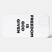 自由は神与えだ Case-Mate iPhoneケース (裏面 (横))