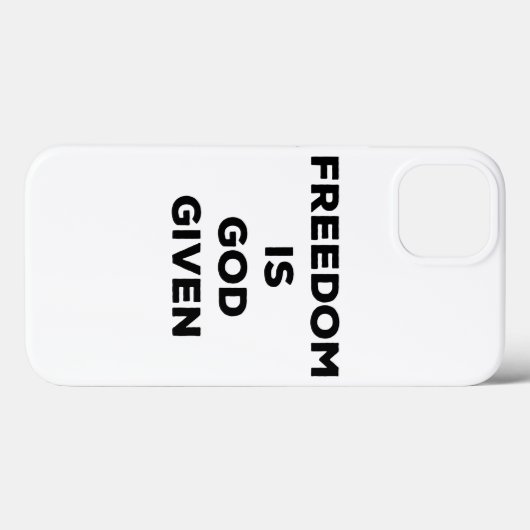 自由は神与えだ Case-Mate iPhoneケース (裏面 (横))
