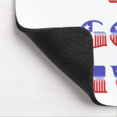 自由は神、赤与え白、青 マウスパッド (コーナー)