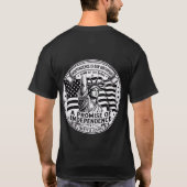 自由は私たちの天賦の権利 愛国的なTシャツ Tシャツ (裏面)
