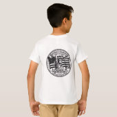 自由は私たちの天賦人権 愛国心あふれるキッズTシャツ Tシャツ (裏面フル)