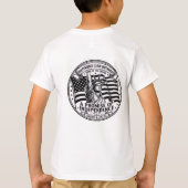 自由は私たちの天賦人権 愛国心あふれるキッズTシャツ Tシャツ (裏面)
