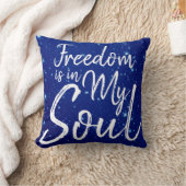 自由は私の魂にある クッション (ブランケット)