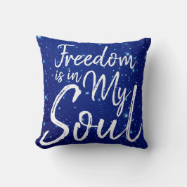 自由は私の魂にある クッション
