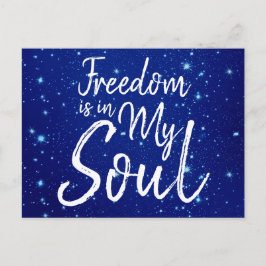 自由は私の魂にある ポストカード