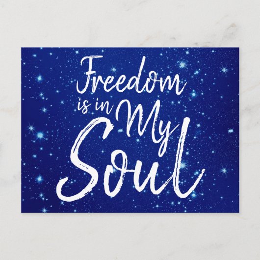 自由は私の魂にある ポストカード (正面)