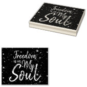 自由は私の魂にある ラバースタンプ (押印)