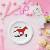 自由は美しいショーホース ペーパープレート (パーティー)