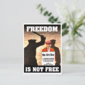 自由は自由ではないです -- 親連合ポスター ポストカード (スタンド正面)