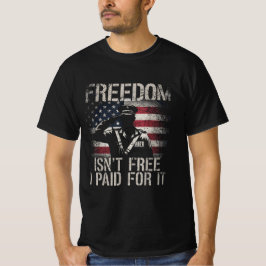 自由は自由ではない私はItのために支払った退役軍人軍隊 Tシャツ