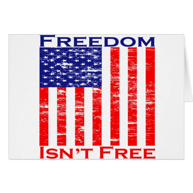 自由は自由ではない米国旗ではないです (正面横)