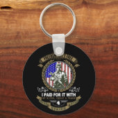 自由は自由ではない退役軍人 キーホルダー (正面)