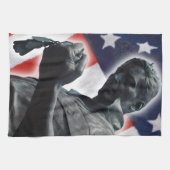 自由は自由ではない！ キッチンタオル (横)