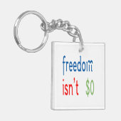 自由は自由ではない キーホルダー (正面左)