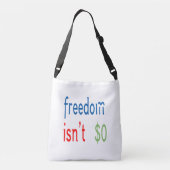 自由は自由ではない クロスボディバッグ (裏面)