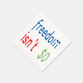 自由は自由ではない スタンダードカクテルナプキン (角)