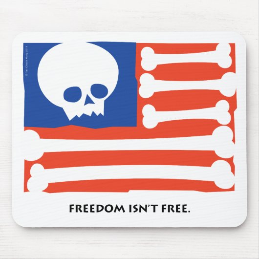 自由は自由ではない マウスパッド (正面)