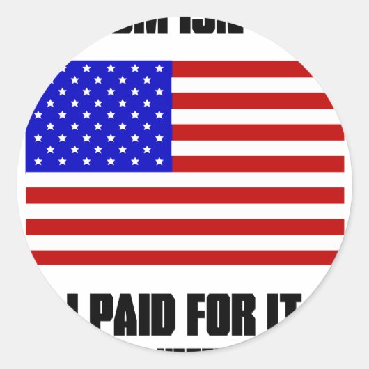 自由は自由ではない ラウンドシール (正面)