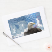 自由は自由ではない 長方形シール (封筒)