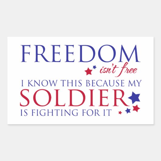 自由は自由ではない 長方形シール (正面)