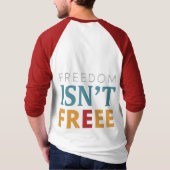 自由は自由ではない Tシャツ (裏面)