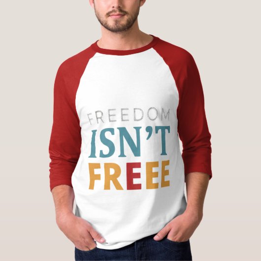 自由は自由ではない Tシャツ (正面)