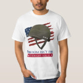 自由は自由ではなく、そのために戦った Tシャツ (正面)