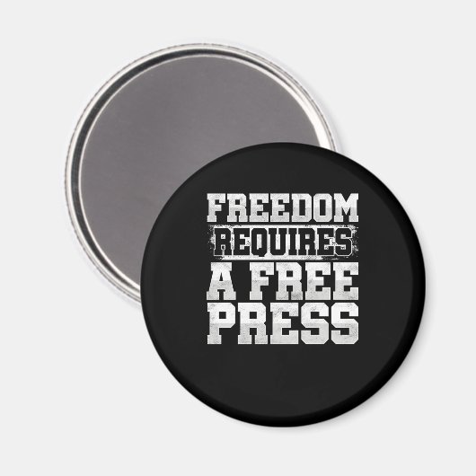 自由は自由なプレス・ジャーナリストのライター・ギフトが必要 マグネット (正面/裏面)