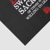 自由は血の汗と犠牲を得る 薄葉紙 (詳細)