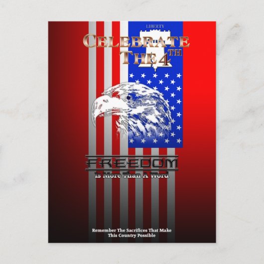 自由は言葉の自由のはがき以上のものだ ポストカード (正面)