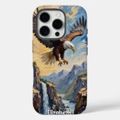 自由は鎖に繋がった峡谷に舞い上がる Case-Mate iPhoneケース (裏面)