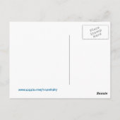 自由への拳を持つウクライナ国旗 ポストカード (裏面)