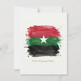 「自由への旅を受け入れなさい。 ポストカード