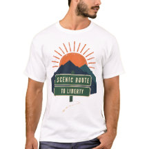 自由への風景ルート Tシャツ