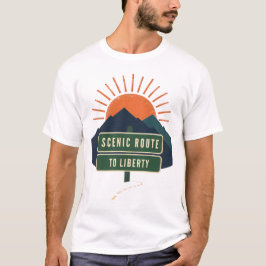 自由への風景ルート Tシャツ