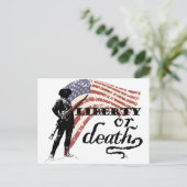 自由または死のミニットマン ポストカード (スタンド正面)
