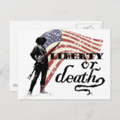 自由または死のミニットマン ポストカード (正面/裏面)