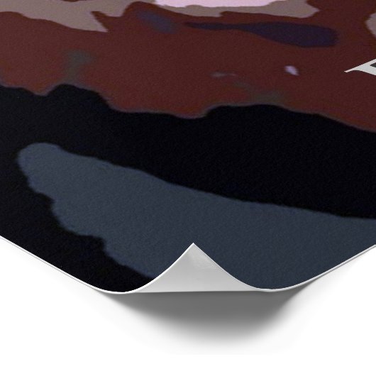 自由やる気を起こさせるタイガーアイズポスタープリント ポスター (角)