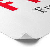 自由やる気を起こさせる引用文ウルフポップ・アートのアートグレーレッド ポスター (角)