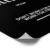 自由やる気を起こさせる引用文 ポスター (角)