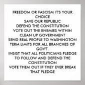 自由やファシズム私たち救の人生は… ポスター (正面)