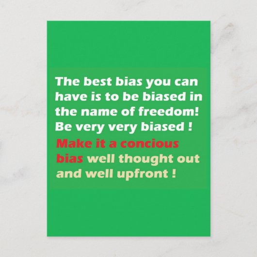 自由を再び大きくする ポストカード (正面)