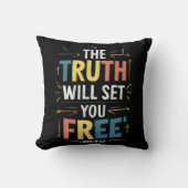 自由を受け入れる:真理は自由を与えてくれる クッション (正面)